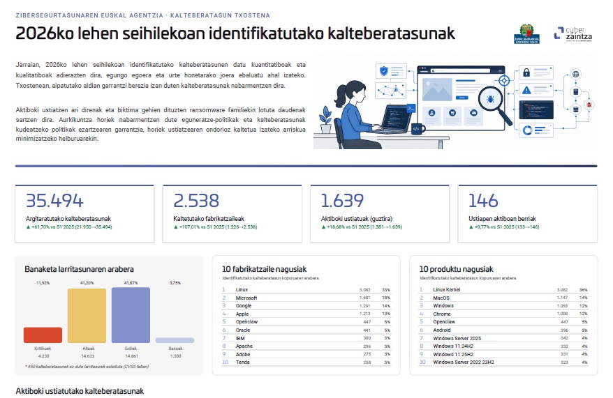 2026eko lehen seihilekoan identifikatutako kalteberatasunak